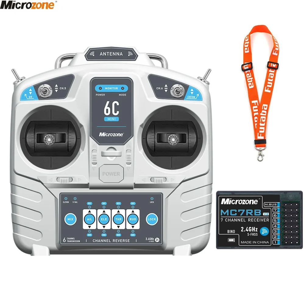 Drone Rc Leading - Transmissor Controlador MicroZone com Receptor, Sistema