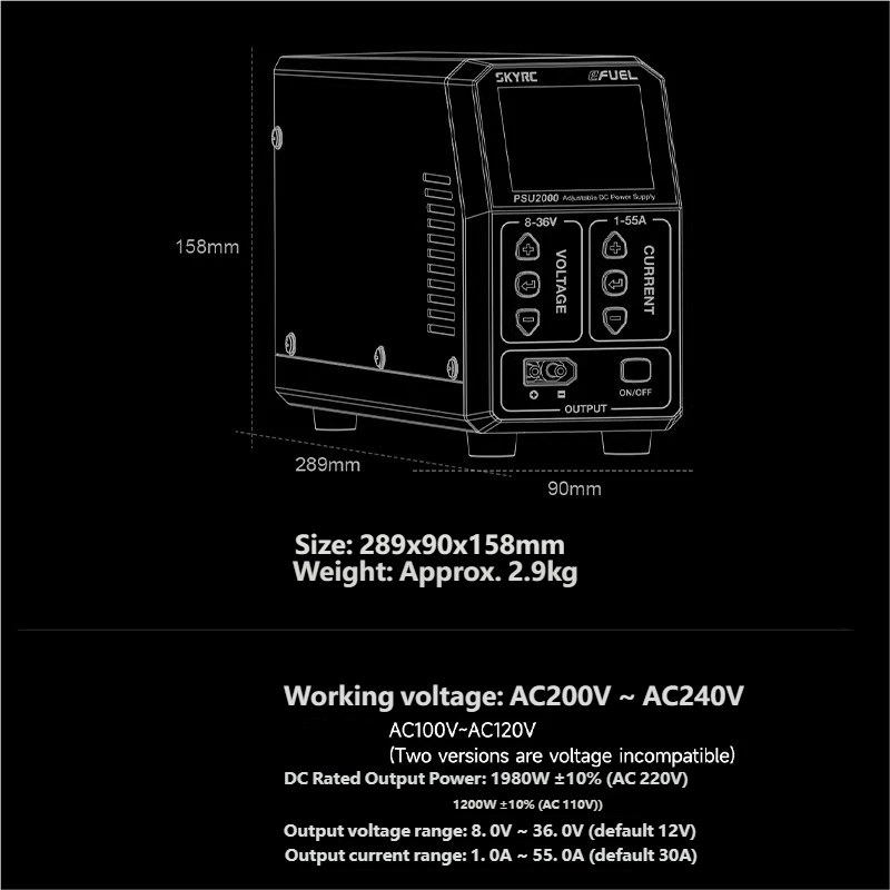 Fonte de Alimentação DC Ajustá - Drone Rc Toy avaliação e preço