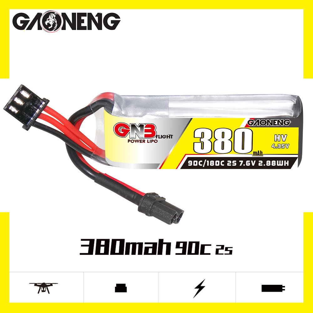 Bateria Lipo GNB 2S 7.6V 380mA - Drone Rc Leading avaliação e preço