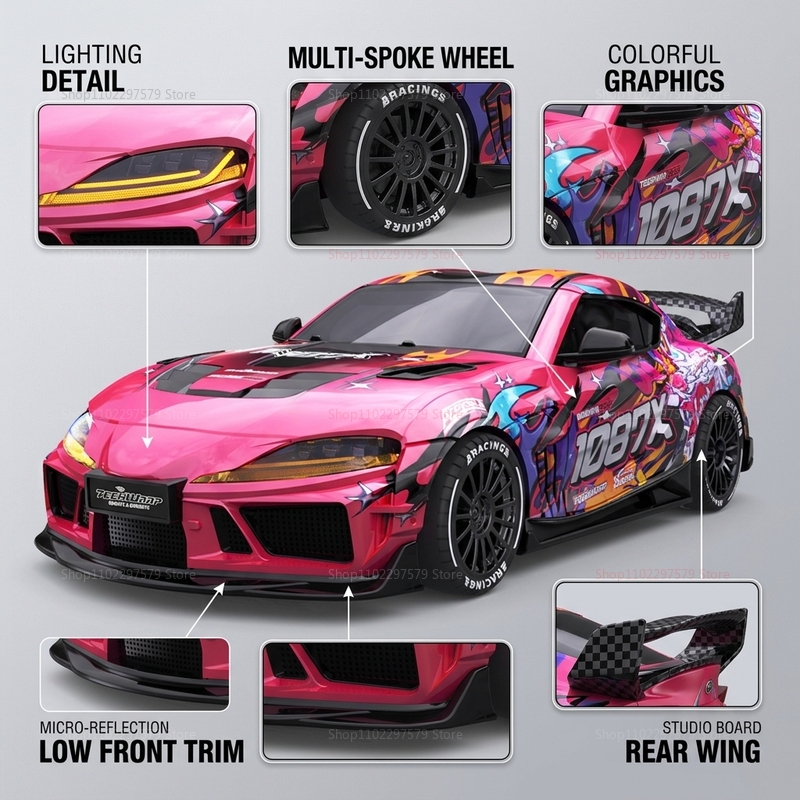Carro de Drift RC em Escala 1: - Drone Ae Rc avaliação e preço