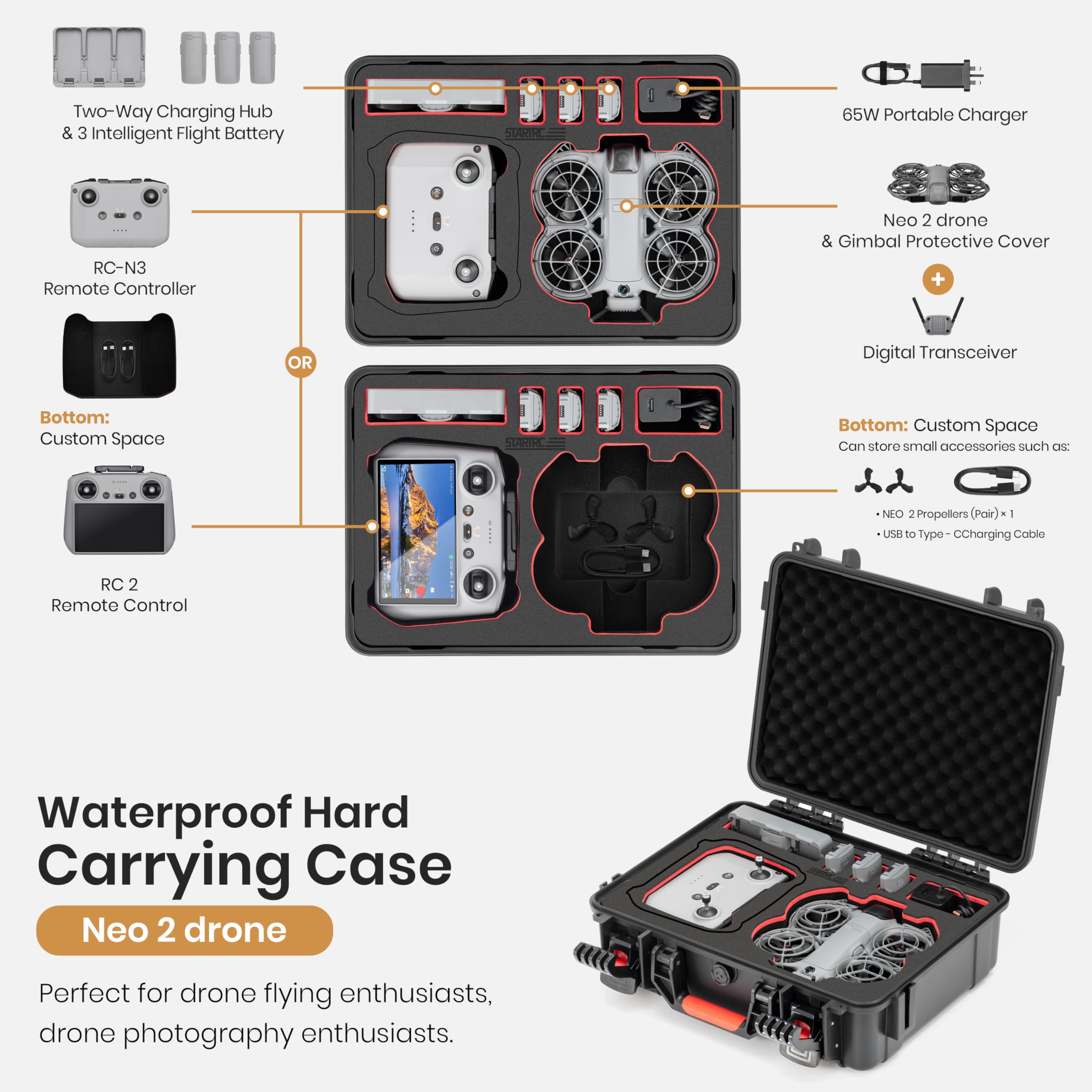 Estojo de Transporte à Prova d - Drone Rc Cover avaliação e preço